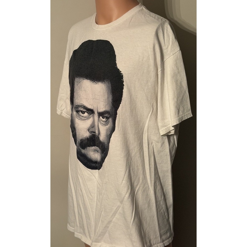 Parks And Recreation Ron Swanson (Nick Offerman) Men's XL T-Shirt - Picture 2 of 4